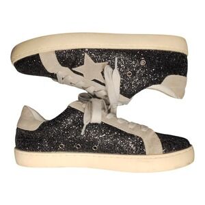 White Raven Vici Collection Sneakers Womens US 8 Multicolor Embellished Lace Up